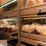 Market Dizayn ekmek reyonu detayı